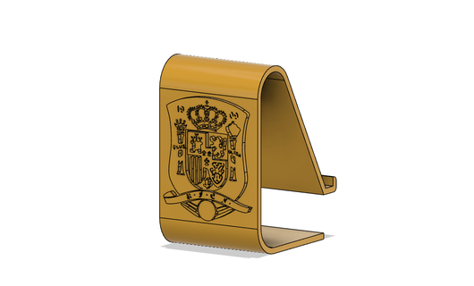 teléfono puerta España soporte estante espa logo fútbol 3d print model - Mito3D