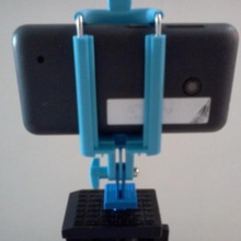 telephone fixing tripod 14 nut tool mounting mobile phone camera 3d print model - Mito3D