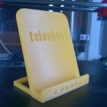 telephone holder phone support receiver mobile_phone 3d print model - Mito3D