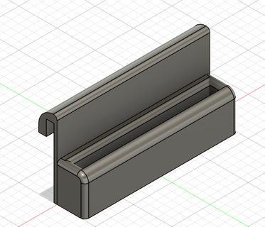 telephone holder hanging edge bed 3d print model - Mito3D