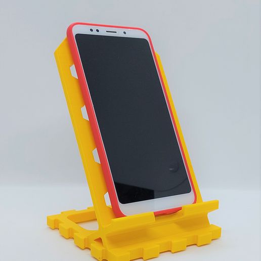 Téléphone titulaire soutien puzzle 5 téléphone 3D print model - Mito3D