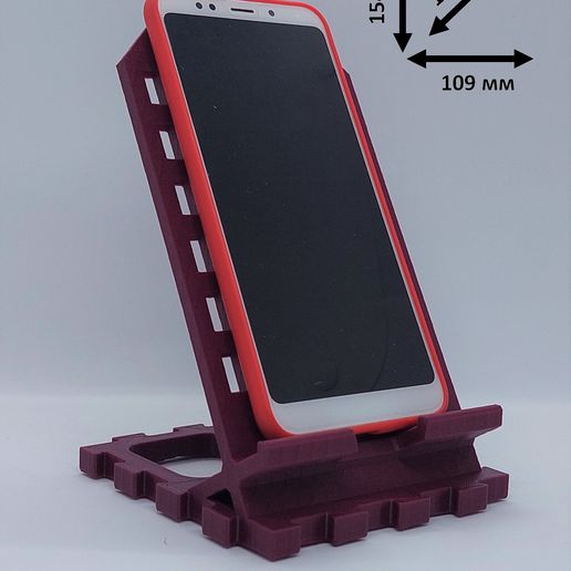 telephone holder puzzle 5-5 phone 3D print model - Mito3D