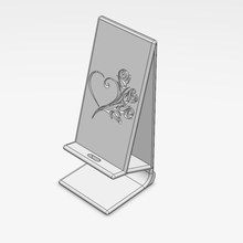 teléfono de soporte amor en navidad casa 3d print model - Mito3D