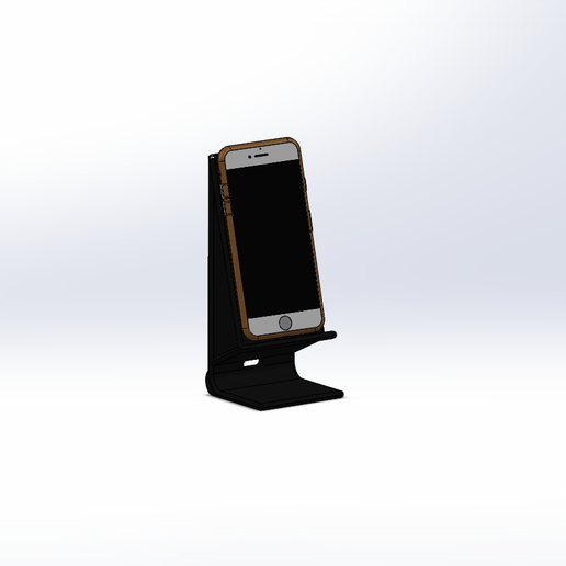 telefono stand cavallo gadget 3D print model - Mito3D