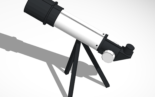 télescope modèle art espace 3d print model - Mito3D