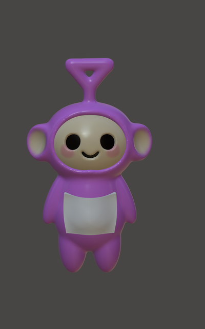 teletubbie roxa jogos 3d print model - Mito3D