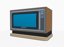 televisão escala modelo vintage 3d print model - Mito3D