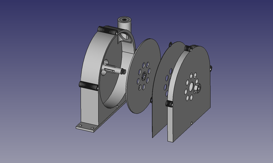 telsa turbine planche roulette roulements tesla prototype air moteur vent ferme génération Puissance énergie pression 3d print model - Mito3D