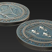 temerian oren witcher art pièce de monnaie temeria foltest 3d print model - Mito3D