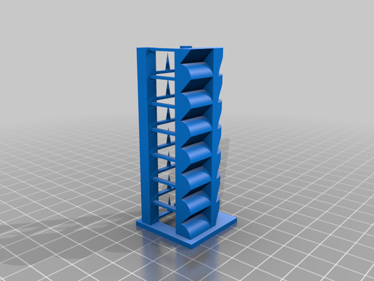 temperatura torre min to max fisso calibrazione personalizzabile personalizzato temptower 3d stampa test stampante fatica panchina 3d print model - Mito3D