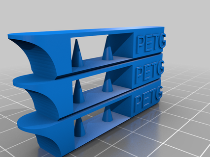 temperature tower petg customized 3d printing tests printer calibration stress test benchy 3d print model - Mito3D