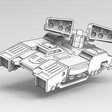 la tempestad mlrs juego tanque hover american mecha 3d print model - Mito3D
