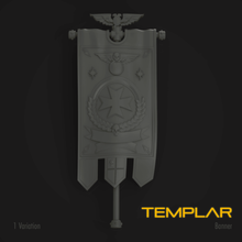 die Templer-marine standard-banner Spiel warhammer marine 40k Kapitel banner 3d print model - Mito3D