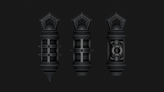 templar relic lanterns war hammer space marine purity seal black 40000 conversion lantern 3d print model - Mito3D