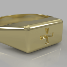 templários anel jóias a cruz chevaliere 3d print model - Mito3D