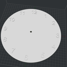 modelo relógio decoração branco 3d print model - Mito3D