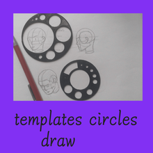 templates circles draw art plate drawing tools 3d print model - Mito3D