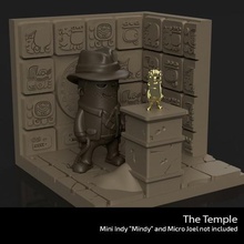 temple - mini indy mindy micro joel not included game wekster dudes diorama indiana jones 3d print model - Mito3D