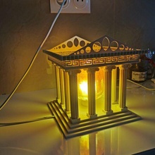 tapınak şakak mabet Belle Lumiere Lamba ışık mimari 3d print model - Mito3D