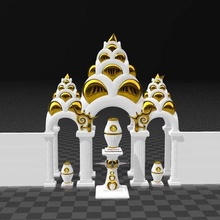 temple entrée architecture 3d print model - Mito3D