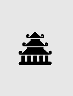 temple pictogramme 3d print model - Mito3D