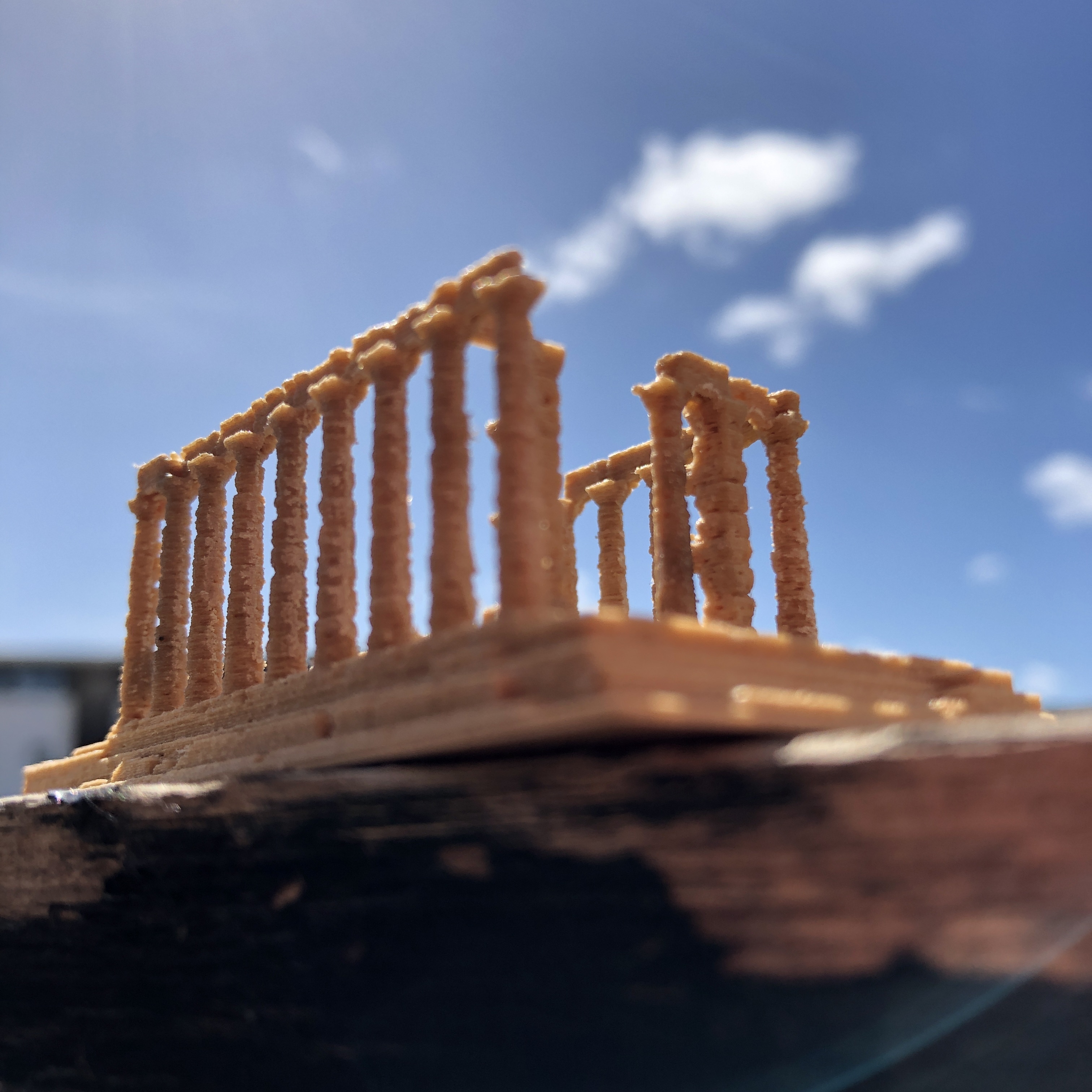 temple Poséidon cap sounion Grèce architecture bâtiment grec historique l'histoire romain Rome Zeus Athènes Parthénon point repère ruines miniworld Enfers miniworld3d templo 3D print model - Mito3D