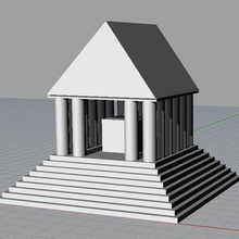 tapınak mimarlık muz tanrılar 3d print model - Mito3D