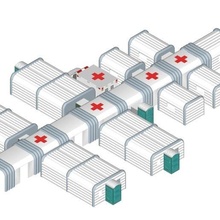 geçici izolasyon birimleri tedavi tesis covid19 hastalar şal İslâm mimari hvac ekipman icu hastane alan acil Durum tıbbi Hizmetler çadır 3d print model - Mito3D