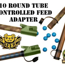 ten round tube controlled feed adapter various sport outdoors tenroundtube t4e hds 68 paintball magfed adpater 3d print model - Mito3D