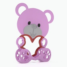tender bear cell phone holder various cellphone stand tablet animal toy carrier 3d print model - Mito3D