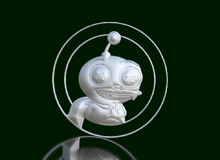 zärtlich Augen Platz mordelon Mauer Dekoration Futurama 3d print model - Mito3D