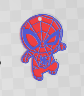 tender spiderman keychain keychain spiderman  3d print model - Mito3D