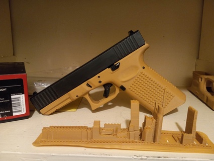 amaciante p80 g17 banco pistola arma fogo glock Murica liberdade 3d print model - Mito3D