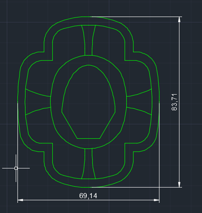 tengen dolar tsuba 3d print model - Mito3D