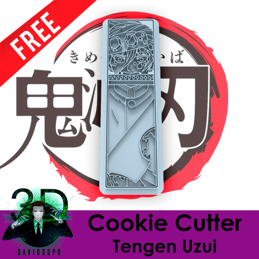 tengen uzui Galleta cortador kimetsu yaiba 3D print model - Mito3D