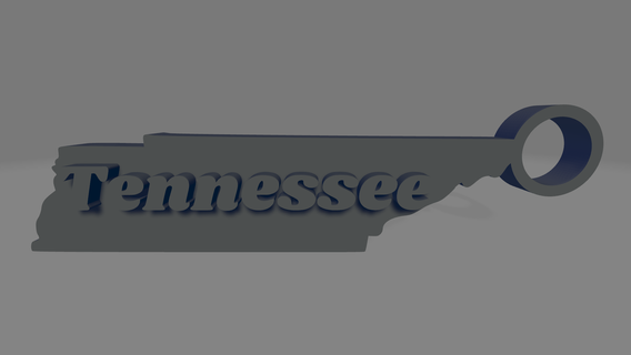 Tennessee porte clés Etats Unis Amérique uni États Etat souvenir américain Nashville Memphis Knoxville 3d print model - Mito3D