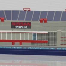 Tennessee titãs nissan estádio 3d print model - Mito3D