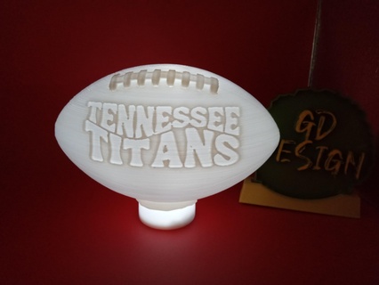 Tennessee Titanen 3d Welle nfl Fußball Teelicht verschiedene Licht lesen Party Nachtlicht Büro Kinder Zimmer Kunst Dekor Höhle Schuppen Sport Spiel 3d print model - Mito3D