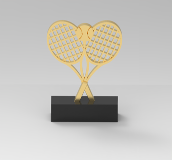 tennis premio trofeo 3d print model - Mito3D
