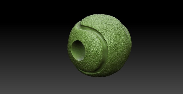 Tennis Ball Schmuck Kunst Mode Sport Argolith Anhänger nett Detail aussehen frei 3d print model - Mito3D