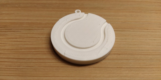 tennis ball keychain 3d print model - Mito3D