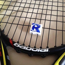 tennis string vibration dampener your logo various sport outdoors rubber ninjaflex flexible filament customizer 3d print model - Mito3D