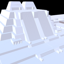 Tenochtitlan Stadt Architektur Mexiko Modell 3d print model - Mito3D