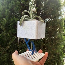 Tensegrity schwebend Pflanzer Haushalt 3d print model - Mito3D