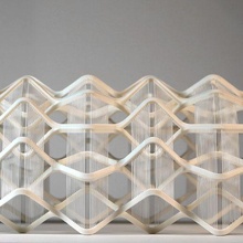 tensegrità conchiglia architettura ponte test geometrico design geometria cavalletta 3d matematica matematico arte strutturale elemento struttura sculture 3d print model - Mito3D