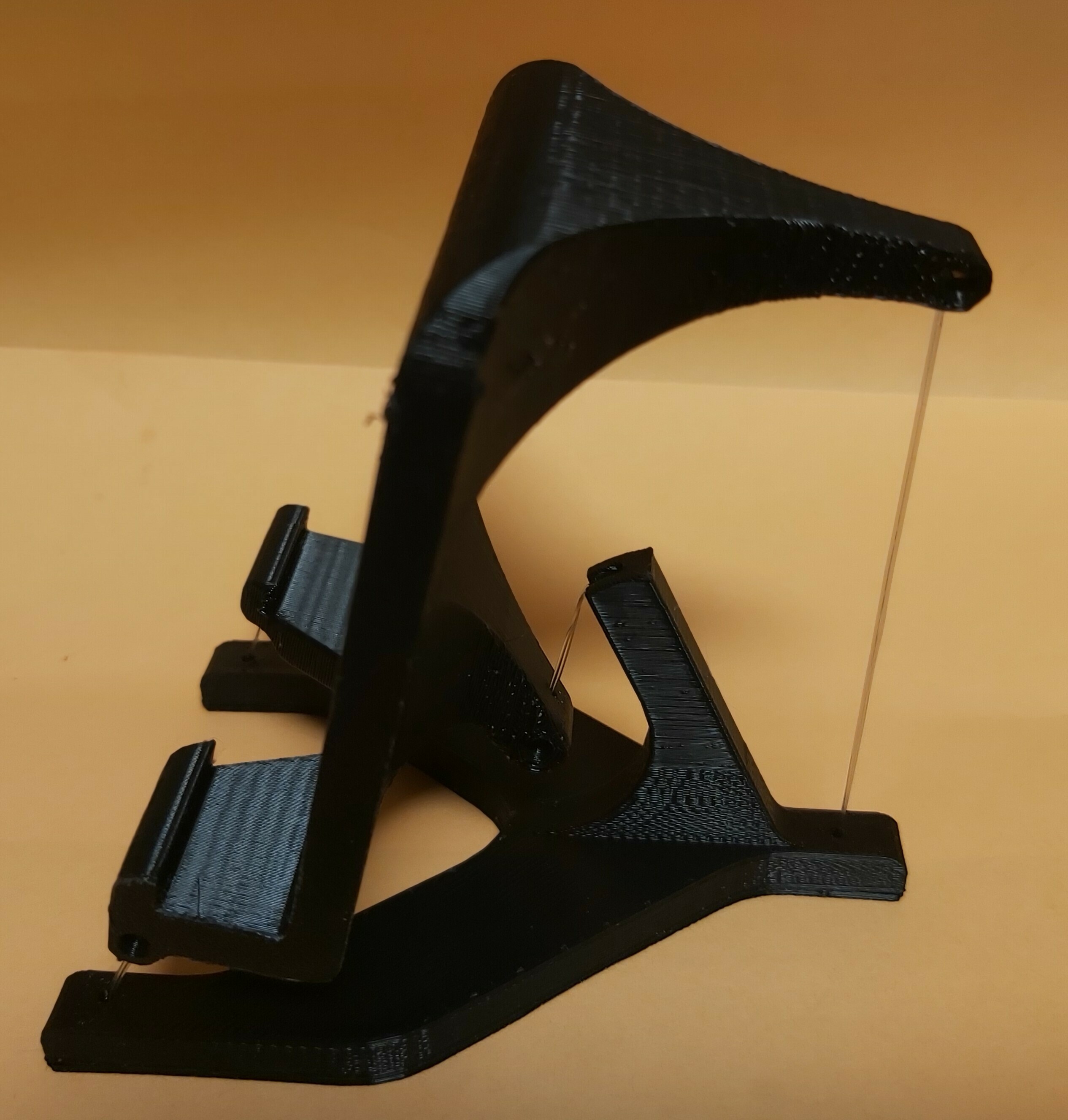 tensegridade estrutura phone ficar pé etiqueta 3D print model - Mito3D