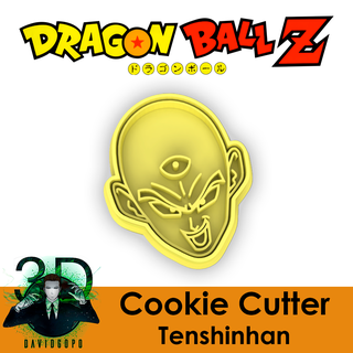 tenshinhan cookie cutter dragon ball zfighters saiyan davidgopo3d 3d print model - Mito3D