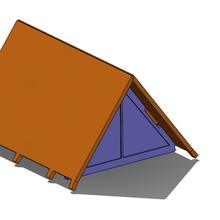 barraca acampamento Escoteiros arquitetura natureza escuteiros escoteiros aventura florest miniatura modelismo brincar 3d print model - Mito3D