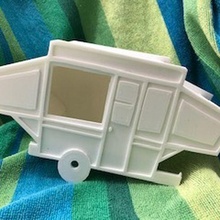 tenda trailer uccello Casa all'aperto giardino 3d print model - Mito3D