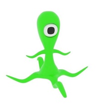 tentacle alien game martian terrestrial extraterrestrial et fiction science fi sci scifi creature monster 3d print model - Mito3D